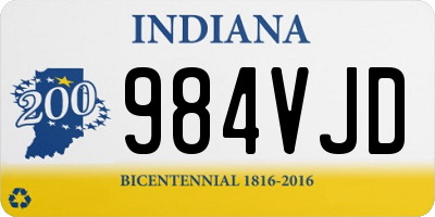 IN license plate 984VJD