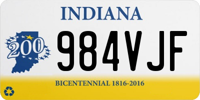 IN license plate 984VJF