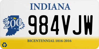 IN license plate 984VJW