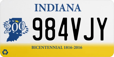 IN license plate 984VJY