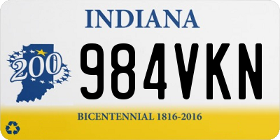 IN license plate 984VKN