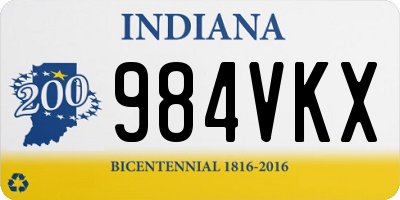 IN license plate 984VKX