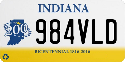 IN license plate 984VLD