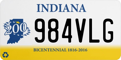 IN license plate 984VLG