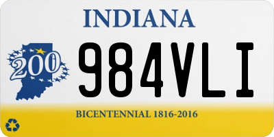 IN license plate 984VLI