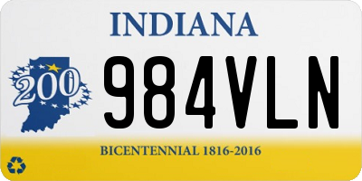 IN license plate 984VLN