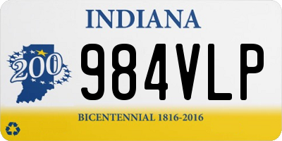 IN license plate 984VLP