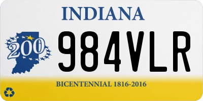 IN license plate 984VLR