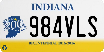 IN license plate 984VLS