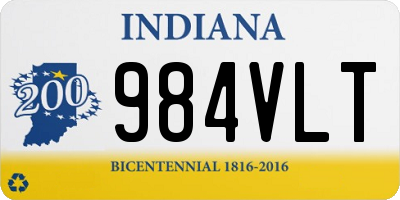 IN license plate 984VLT