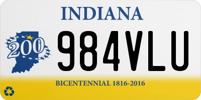 IN license plate 984VLU