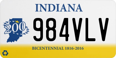 IN license plate 984VLV