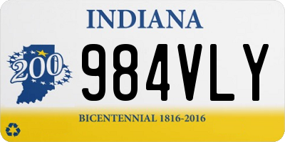 IN license plate 984VLY