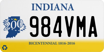 IN license plate 984VMA