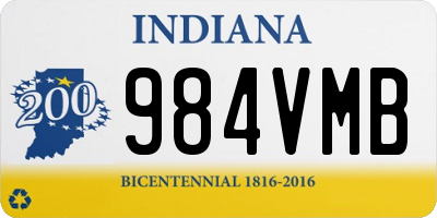 IN license plate 984VMB