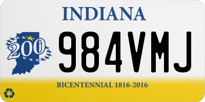 IN license plate 984VMJ