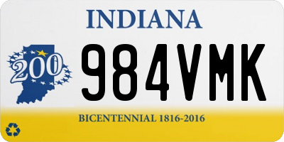 IN license plate 984VMK