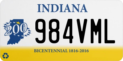 IN license plate 984VML