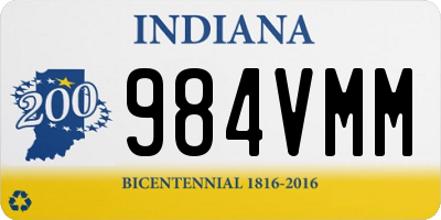 IN license plate 984VMM