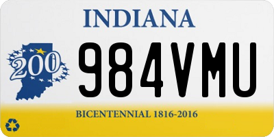 IN license plate 984VMU