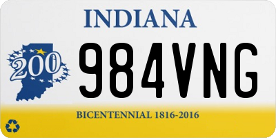 IN license plate 984VNG