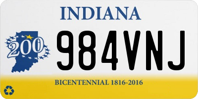 IN license plate 984VNJ