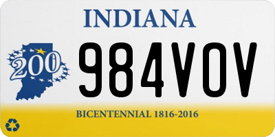 IN license plate 984VOV