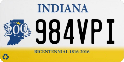 IN license plate 984VPI