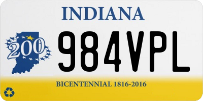 IN license plate 984VPL