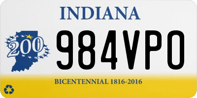 IN license plate 984VPO