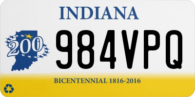 IN license plate 984VPQ