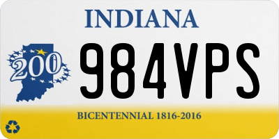 IN license plate 984VPS