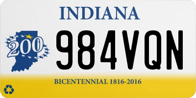 IN license plate 984VQN