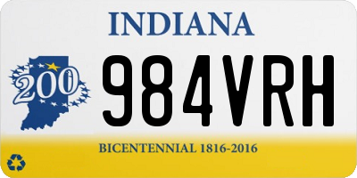 IN license plate 984VRH