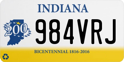 IN license plate 984VRJ