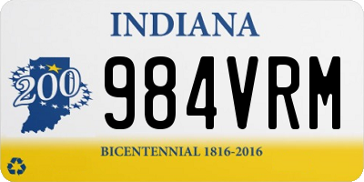 IN license plate 984VRM