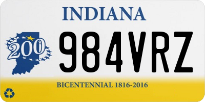 IN license plate 984VRZ