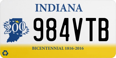 IN license plate 984VTB