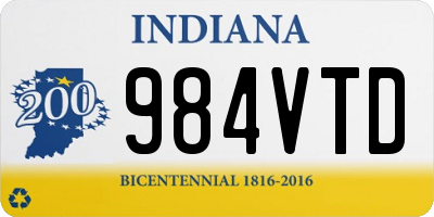 IN license plate 984VTD