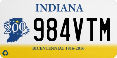 IN license plate 984VTM