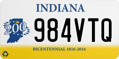 IN license plate 984VTQ