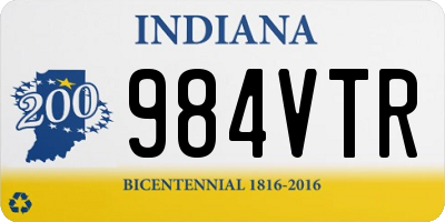 IN license plate 984VTR