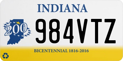 IN license plate 984VTZ