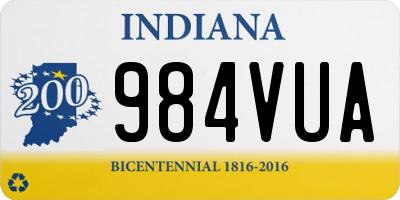 IN license plate 984VUA