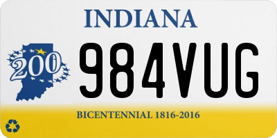 IN license plate 984VUG