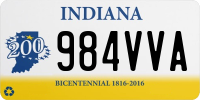 IN license plate 984VVA