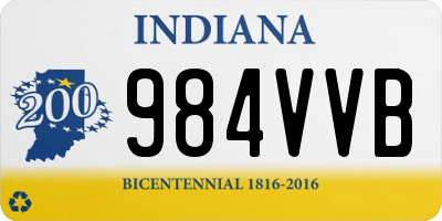 IN license plate 984VVB