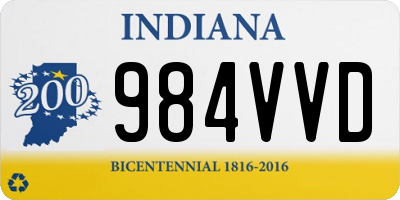 IN license plate 984VVD