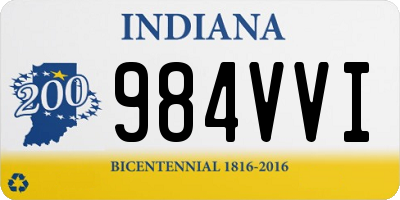 IN license plate 984VVI