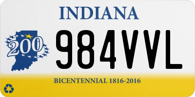 IN license plate 984VVL